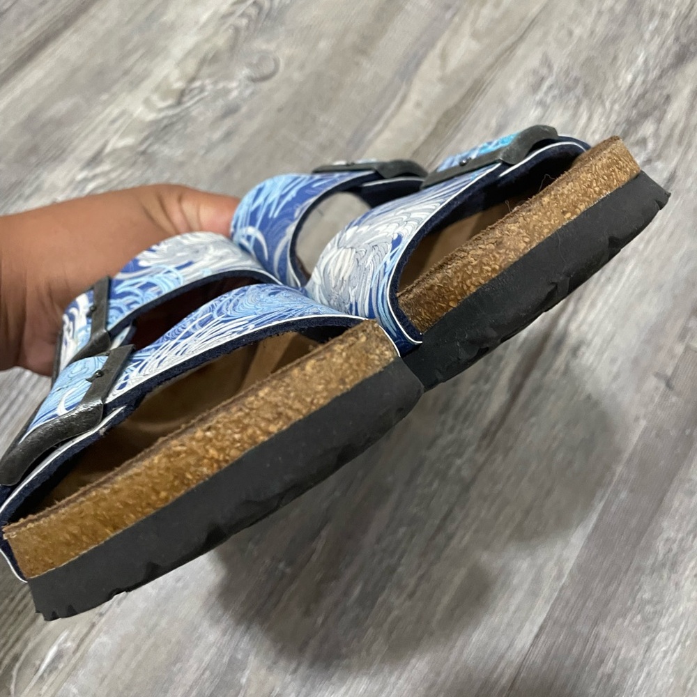 Papillio Birkenstock Stylish Blue Patterned Sandals - Picture 3 of 10